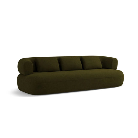 Jenny 4-Sitzer Sofa mit Bezug aus Boucle (ASCOLIGRE) in Grün, 226x90 cm – Bild 4