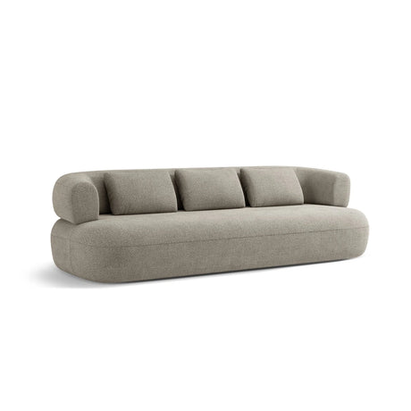 Jenny 4-Sitzer Sofa mit Bezug aus Boucle (ASCTOFE) in Hellgrau, 226x90 cm – Bild 4