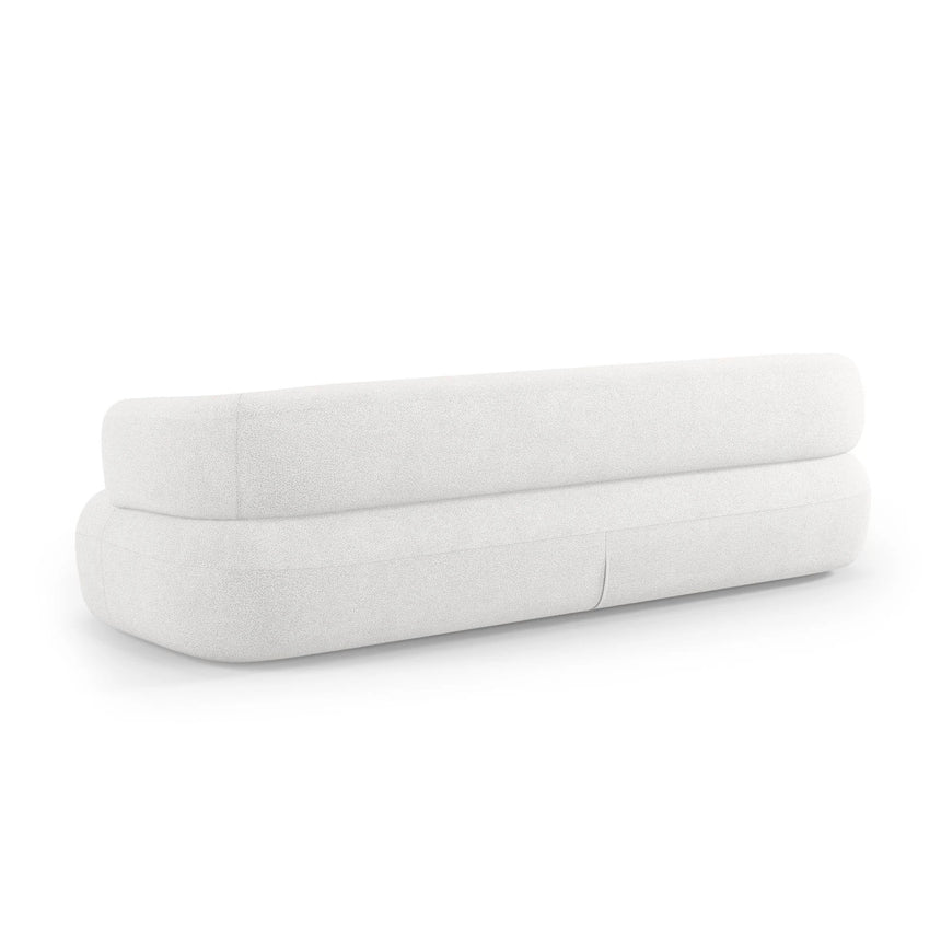 Jenny 4-Sitzer Sofa mit Bezug aus Boucle (NoN01) in Elfenbein, 226x90 cm – Bild 5