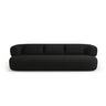 Jenny 4-Sitzer Sofa mit Bezug aus Boucle (NoN100) in Schwarz, 226x90 cm – Bild 1