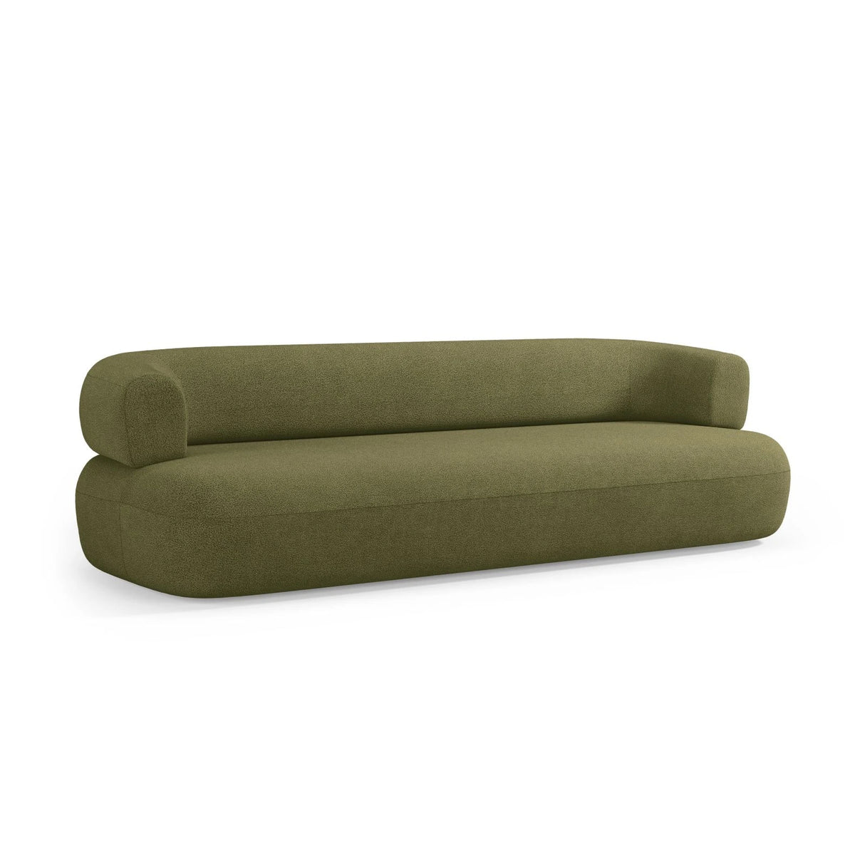 Jenny 4-Sitzer Sofa mit Bezug aus Boucle (NoN38) in Grün, 226x90 cm – Bild 6