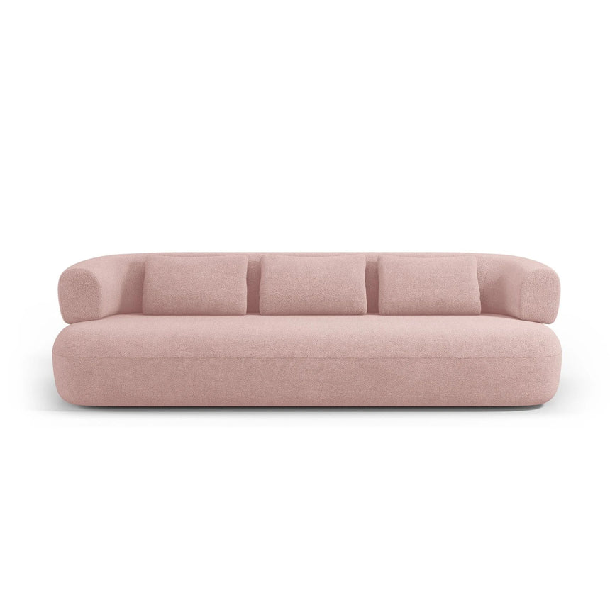 Jenny 4-Sitzer Sofa mit Bezug aus Boucle (NoN61) in Puderrosa, 226x90 cm – Bild 1