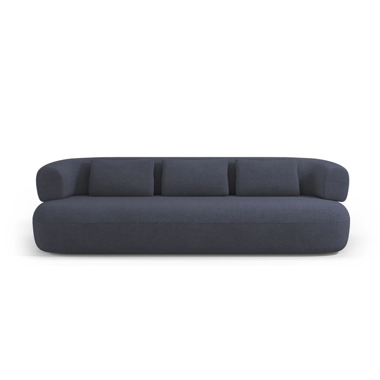 Jenny 4-Sitzer Sofa mit Bezug aus Boucle (NoN79) in Dunkelblau, 226x90 cm – Bild 1