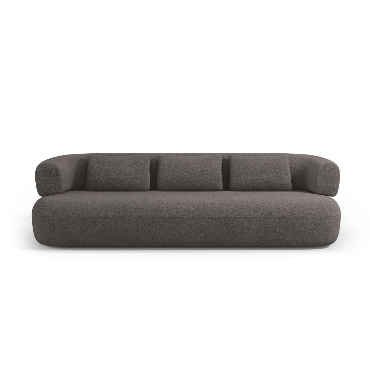 Jenny 4-Sitzer Sofa mit Bezug aus Boucle (NoN92) in Grau, 226x90 cm – Bild 1