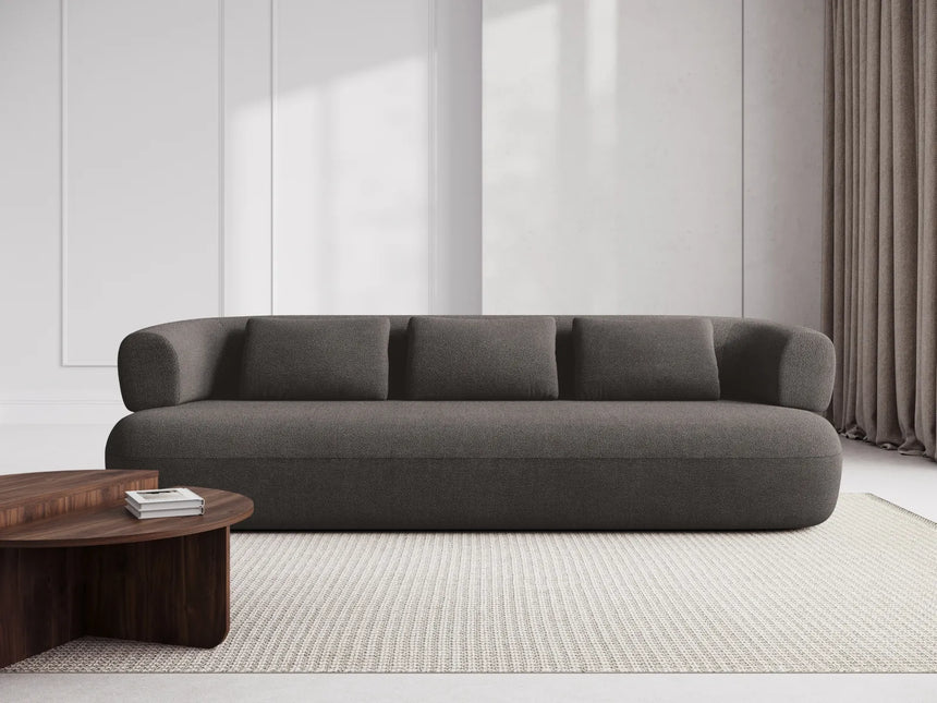 Jenny 4-Sitzer Sofa mit Bezug aus Boucle (NoN92) in Grau, 226x90 cm – Bild 2
