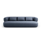 Jenny 4-Sitzer Sofa mit Bezug aus Chenille (PeHa77) in Dunkelblau, 226x90 cm – Bild 1
