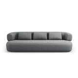 Jenny 4-Sitzer Sofa mit Bezug aus Chenille (PeHa90) in Dunkelgrau, 226x90 cm – Bild 1