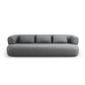 Jenny 4-Sitzer Sofa mit Bezug aus Chenille (PeHa90) in Dunkelgrau, 226x90 cm – Bild 1