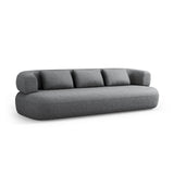 Jenny 4-Sitzer Sofa mit Bezug aus Chenille (PeHa90) in Dunkelgrau, 226x90 cm – Bild 3