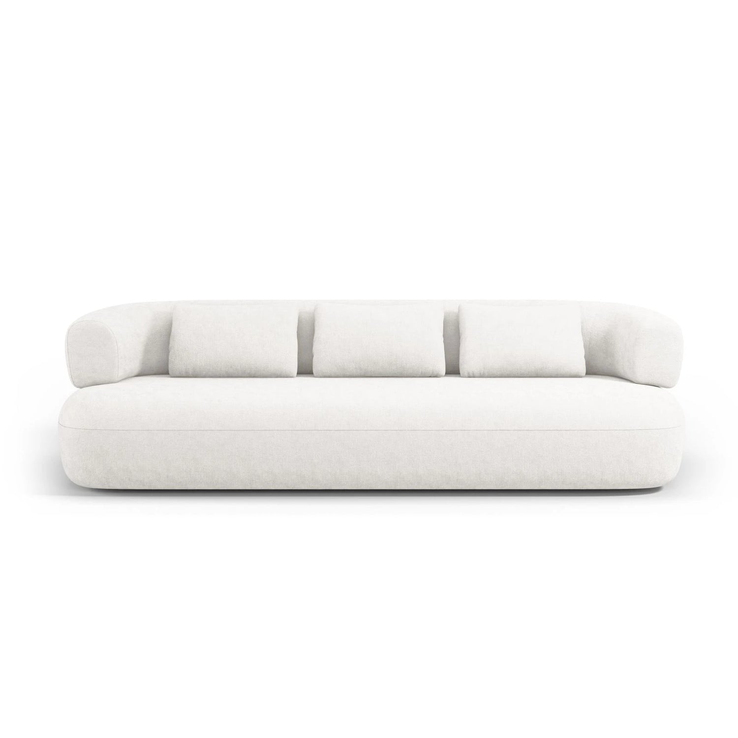Jenny 4-Sitzer Sofa mit Bezug aus Samt, Boucle oder Chenille, 226x90 cm – Bild 1