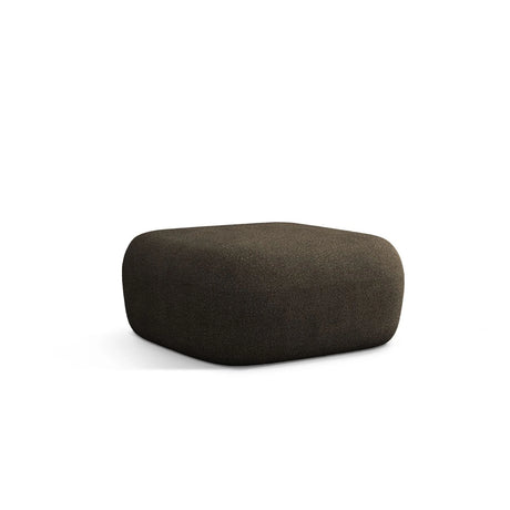 Jenny Pouf mit Bezug aus Boucle (ASCMOUSE) in Grau-braun, 90x88 cm – Bild 3