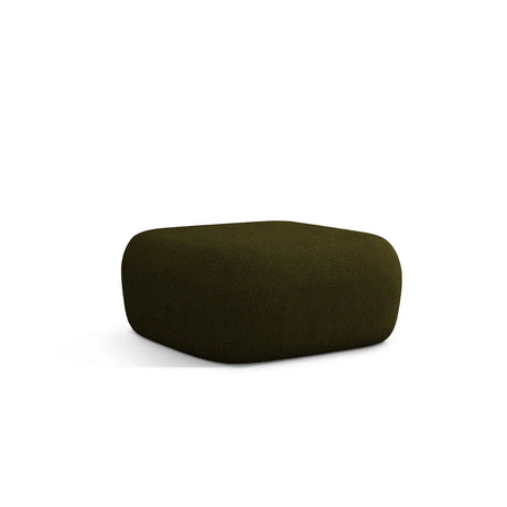 Jenny Pouf mit Bezug aus Boucle (ASCOLIGRE) in Grün, 90x88 cm – Bild 3