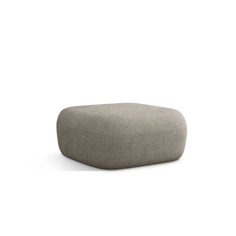 Jenny Pouf mit Bezug aus Boucle (ASCTOFE) in Hellgrau, 90x88 cm – Bild 3
