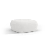 Jenny Pouf mit Bezug aus Boucle (NoN01) in Elfenbein, 90x88 cm – Bild 3