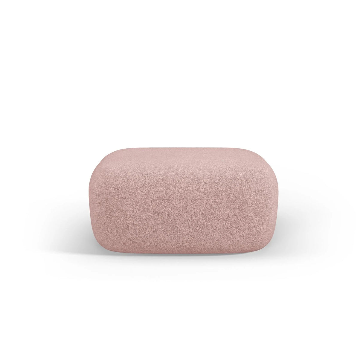 Jenny Pouf mit Bezug aus Boucle (NoN61) in Puderrosa, 90x88 cm – Bild 1