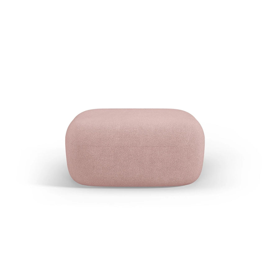 Jenny Pouf mit Bezug aus Boucle (NoN61) in Puderrosa, 90x88 cm – Bild 1