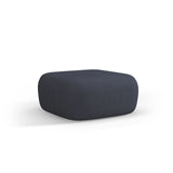 Jenny Pouf mit Bezug aus Boucle (NoN79) in Dunkelblau, 90x88 cm – Bild 3