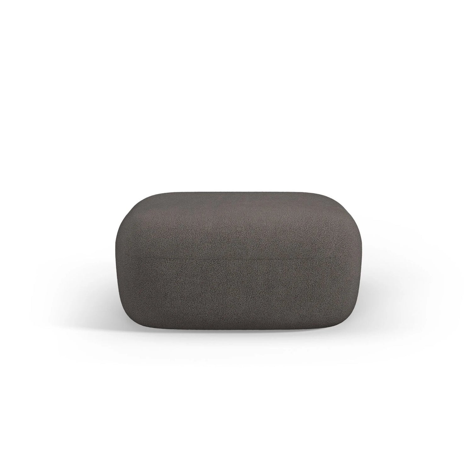 Jenny Pouf mit Bezug aus Boucle (NoN92) in Grau, 90x88 cm – Bild 1