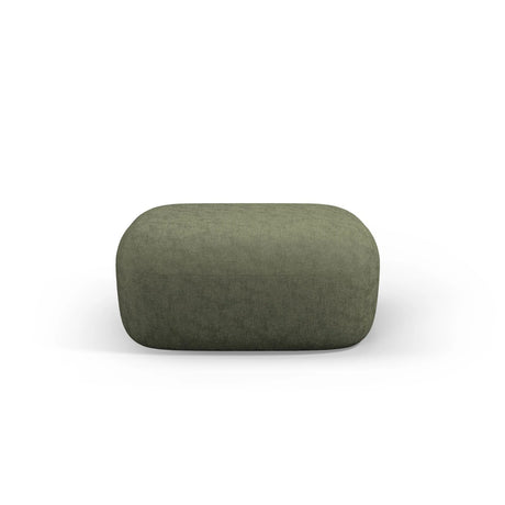 Jenny Pouf mit Bezug aus Chenille (PeHa39) in Grün, 90x88 cm – Bild 1