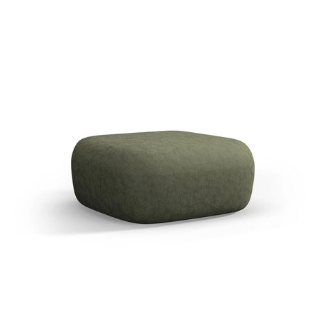 Jenny Pouf mit Bezug aus Chenille (PeHa39) in Grün, 90x88 cm – Bild 3