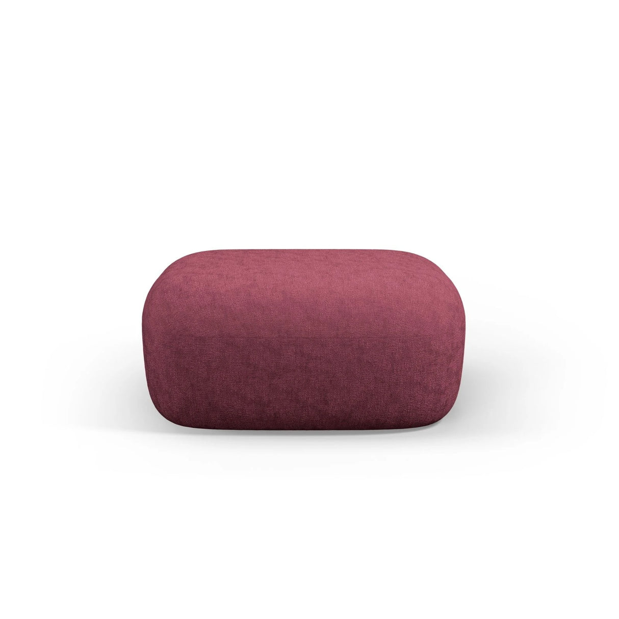 Jenny Pouf mit Bezug aus Chenille (PeHa59) in Kirschbaum, 90x88 cm – Bild 1