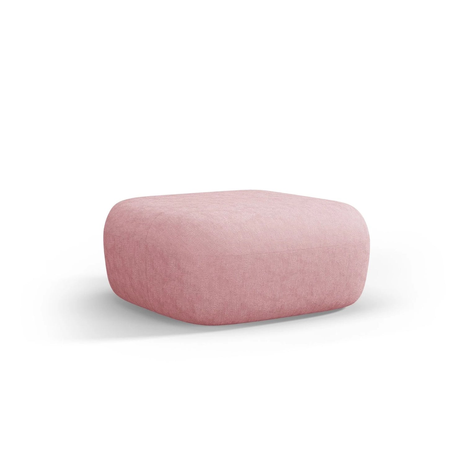 Jenny Pouf mit Bezug aus Chenille (PeHa63) in Rosa, 90x88 cm – Bild 3