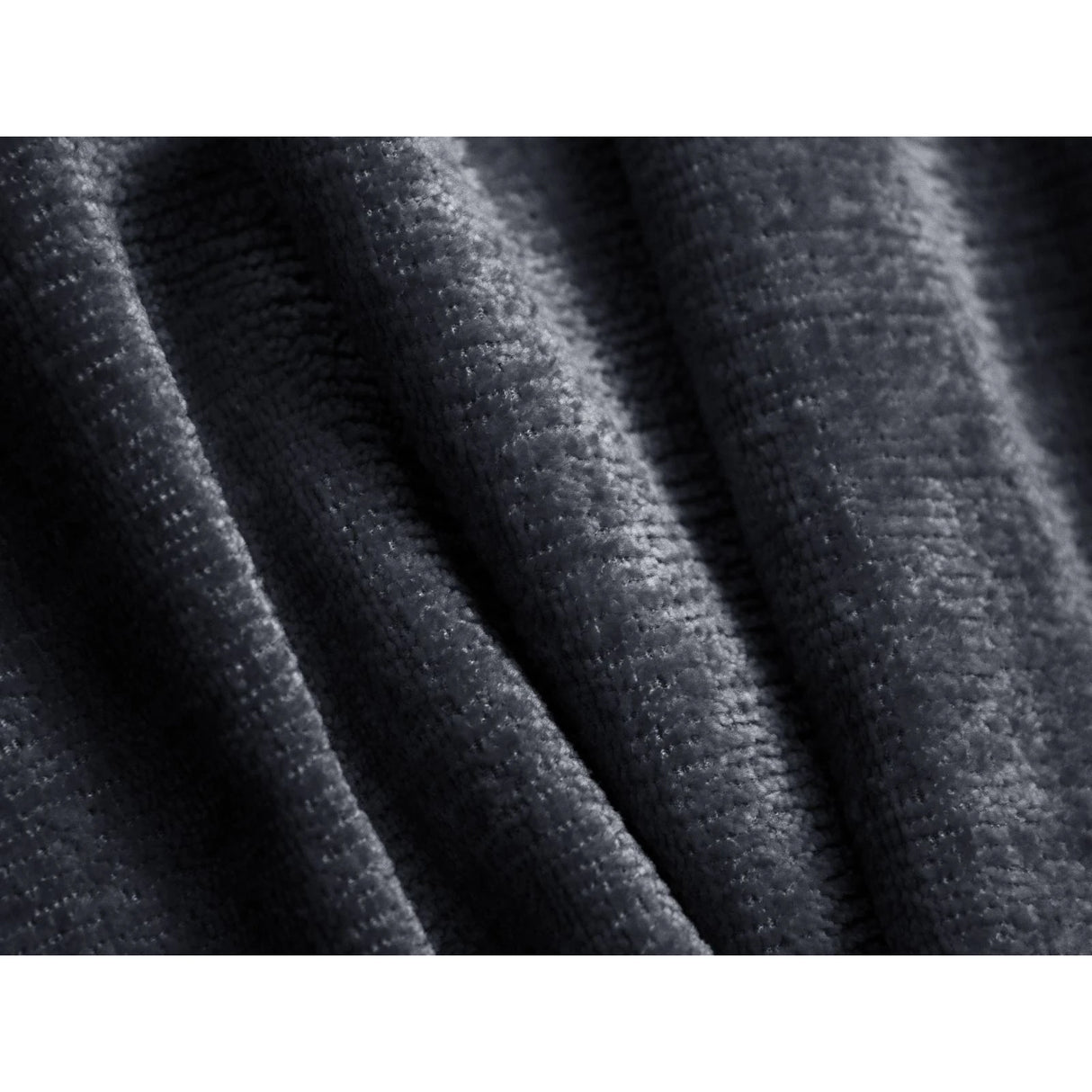 Jenny Pouf mit Bezug aus Chenille (PeHa77) in Dunkelblau, 90x88 cm – Bild 4