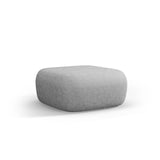Jenny Pouf mit Bezug aus Chenille (PeHa85) in Silber, 90x88 cm – Bild 3
