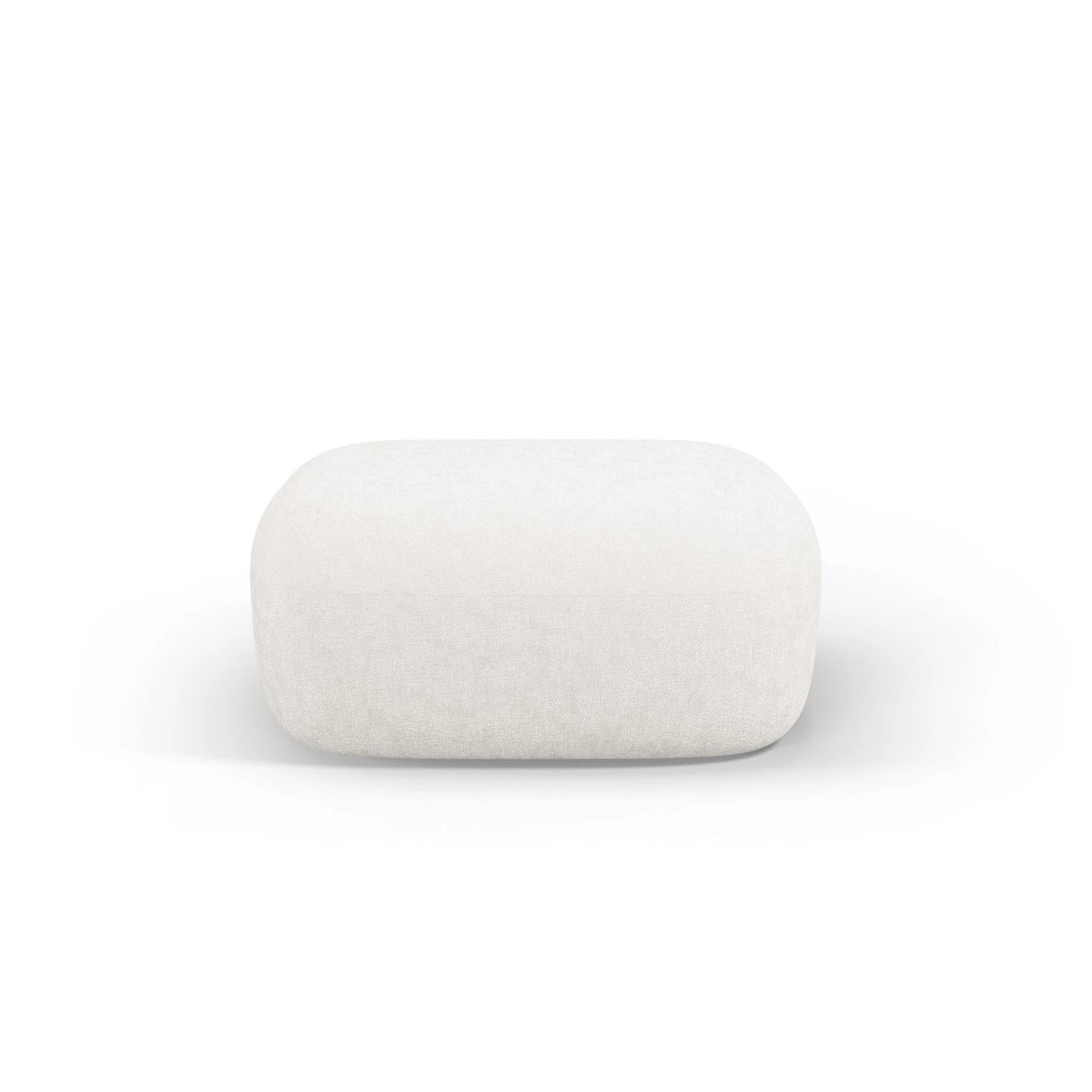 Jenny Pouf mit Bezug aus Samt, Boucle oder Chenille, 90x88 cm – Bild 1