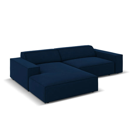 Jodie 3-Sitzer Ecksofa, Linke Seite, aus Samt (Blu86) in Königsblau, 224x166 cm – Bild 3