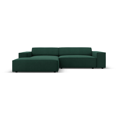 Jodie 3-Sitzer Ecksofa, Linke Seite, aus Strukturierter Stoff (Meg359) in Grün, 224x166 cm – Bild 1