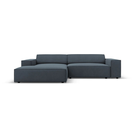 Jodie 3-Sitzer Ecksofa, Linke Seite, aus Strukturierter Stoff (Meg361) in Blau, 224x166 cm – Bild 1