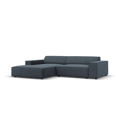 Jodie 3-Sitzer Ecksofa, Linke Seite, aus Strukturierter Stoff (Meg361) in Blau, 224x166 cm – Bild 2
