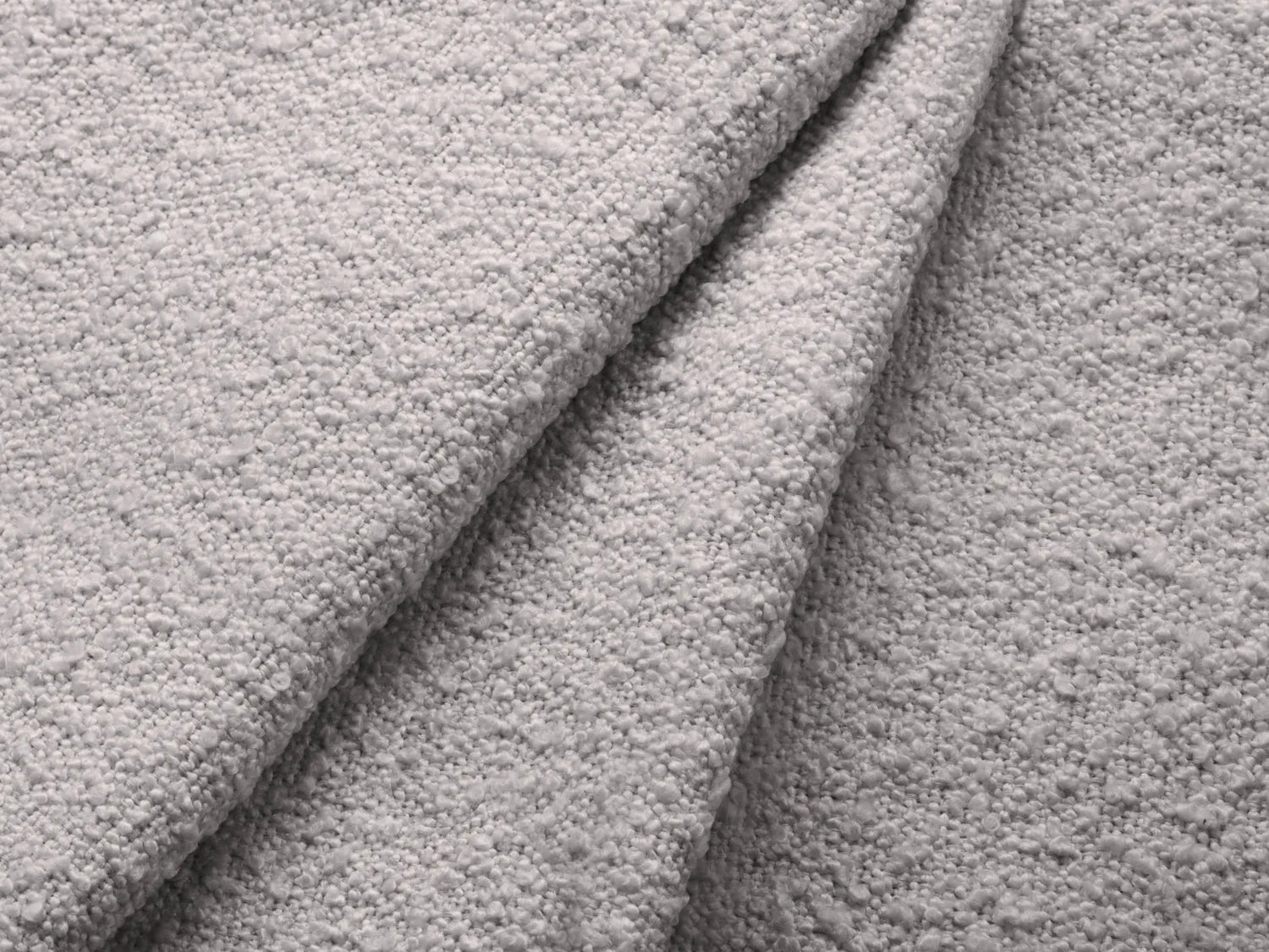 Jodie 3-Sitzer Ecksofa Links mit Schlaffunktion und Bettkasten mit Bezug aus Boucle (Bal2085) in Hellgrau, 246x151 cm – Bild 7
