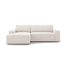 Jodie 3-Sitzer Ecksofa Links mit Schlaffunktion und Bettkasten mit Bezug aus Samt, Strukturstoff oder Boucle, 246x151 cm - ZEN ZONE Furniture