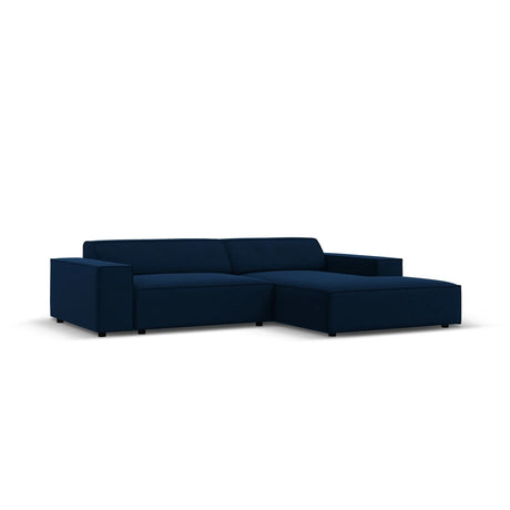 Jodie 3-Sitzer Ecksofa, Rechte Seite, aus Samt (Blu86) in Königsblau, 224x166 cm – Bild 2