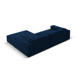 Jodie 3-Sitzer Ecksofa, Rechte Seite, aus Samt (Blu86) in Königsblau, 224x166 cm – Bild 4