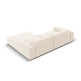 Jodie 3-Sitzer Ecksofa, Rechte Seite, aus Samt oder Strukturstoff, 224x166 cm – Bild 4