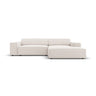 Jodie 3-Sitzer Ecksofa, Rechte Seite, aus Strukturierter Stoff (Meg351) in Leichtes Beige, 224x166 cm – Bild 1
