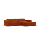 Jodie 3-Sitzer Ecksofa, Rechte Seite, aus Strukturierter Stoff (Meg357) in Terrakotta, 224x166 cm – Bild 2