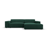 Jodie 3-Sitzer Ecksofa, Rechte Seite, aus Strukturierter Stoff (Meg359) in Grün, 224x166 cm – Bild 1