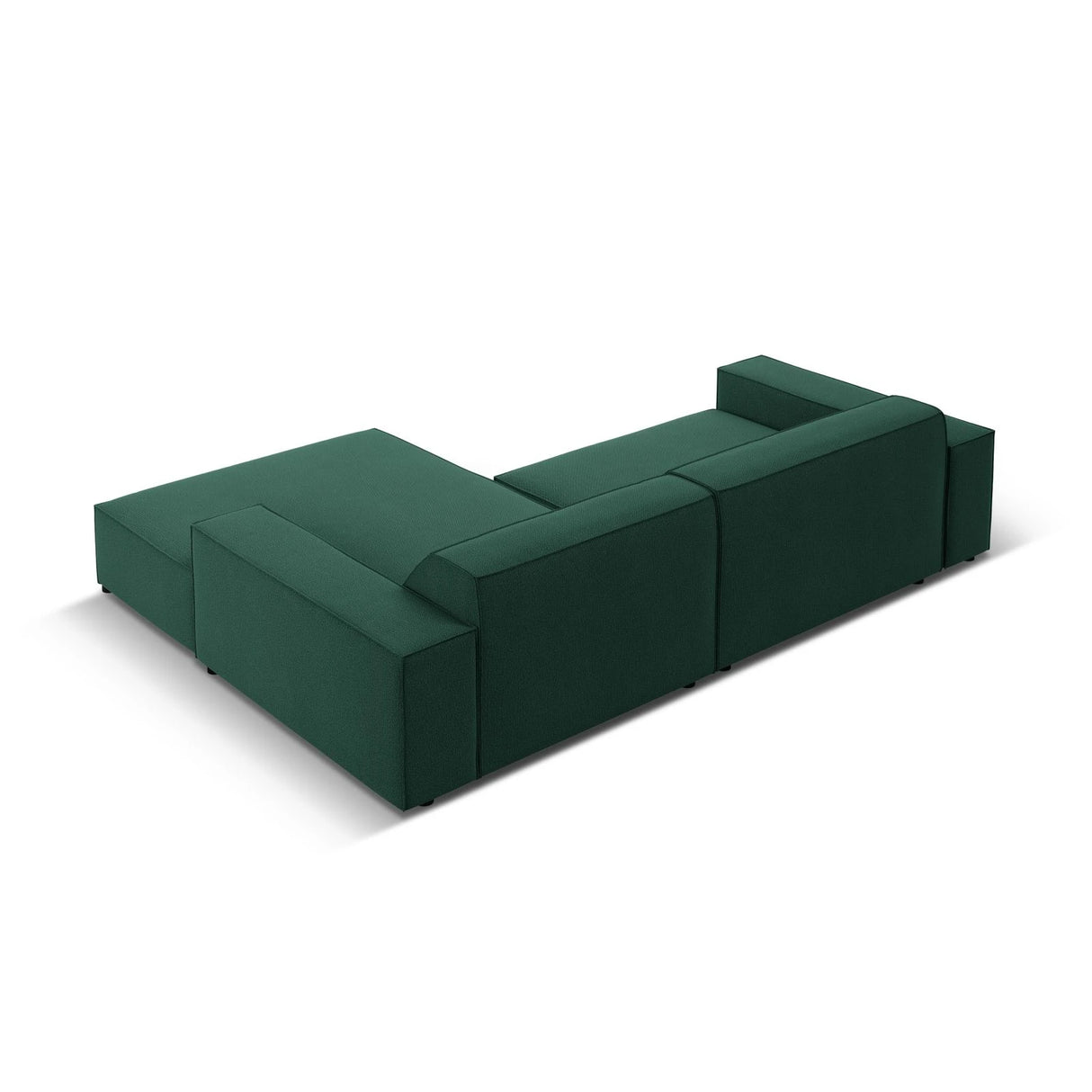 Jodie 3-Sitzer Ecksofa, Rechte Seite, aus Strukturierter Stoff (Meg359) in Grün, 224x166 cm – Bild 4