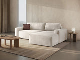 Jodie 3-Sitzer Ecksofa Rechts mit Schlaffunktion und Bettkasten mit Bezug aus Boucle (Bal2073) in Weiß, 246x151 cm – Bild 2