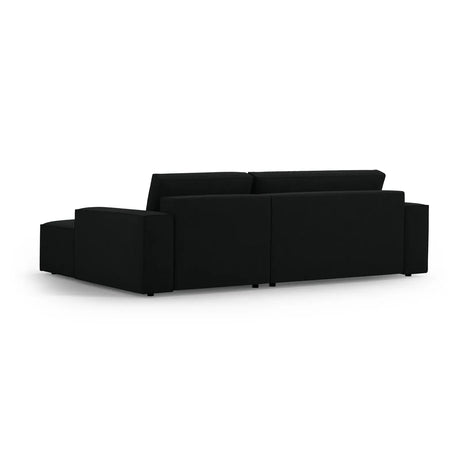 Jodie 3-Sitzer Ecksofa Rechts mit Schlaffunktion und Bettkasten mit Bezug aus Samt, Strukturstoff oder Boucle, 246x151 cm - ZEN ZONE Furniture