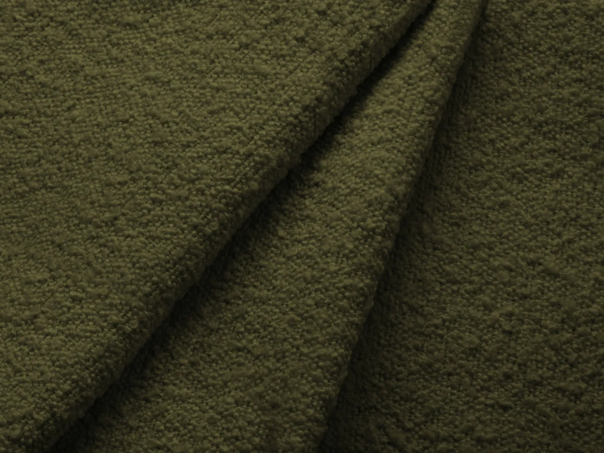 Jodie 3-Sitzer Ecksofa Rechts mit Schlaffunktion und Bettkasten mit Bezug aus Boucle (Bal2090) in Dunkles olivgrün, 246x151 cm – Bild 8