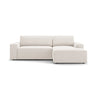 Jodie 3-Sitzer Ecksofa Rechts mit Schlaffunktion und Bettkasten mit Bezug aus Samt, Strukturstoff oder Boucle, 246x151 cm - ZEN ZONE Furniture
