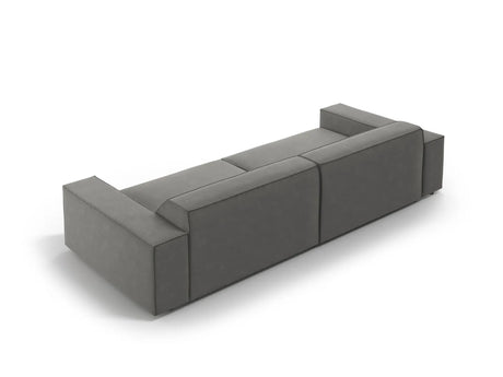 Jodie 3-Sitzer Sofa 204x102 cm aus Samt (Blu13) in Hellgrau – Bild 4
