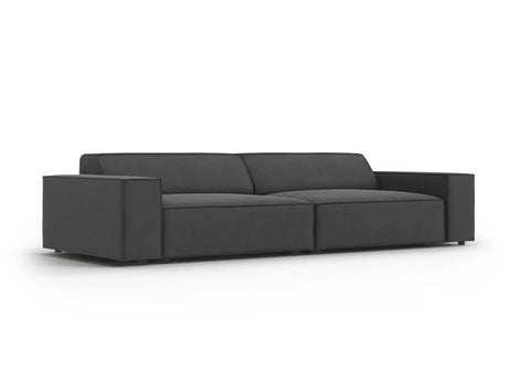 Jodie 3-Sitzer Sofa 204x102 cm aus Samt (Blu14) in Grau – Bild 1