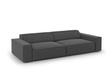 Jodie 3-Sitzer Sofa 204x102 cm aus Samt (Blu14) in Grau – Bild 6
