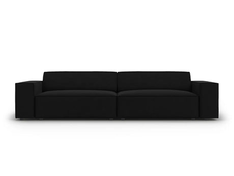 Jodie 3-Sitzer Sofa 204x102 cm aus Samt (Blu19) in Schwarz – Bild 1
